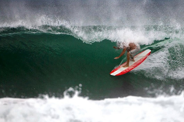 Team Rider Buzz putting The Buzz model performance longboard through it's paces in Nicaragua